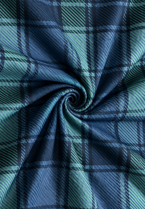 Tartova | Feinbiber Bettwäsche aus 100 % Baumwolle mit Tartan-Karo