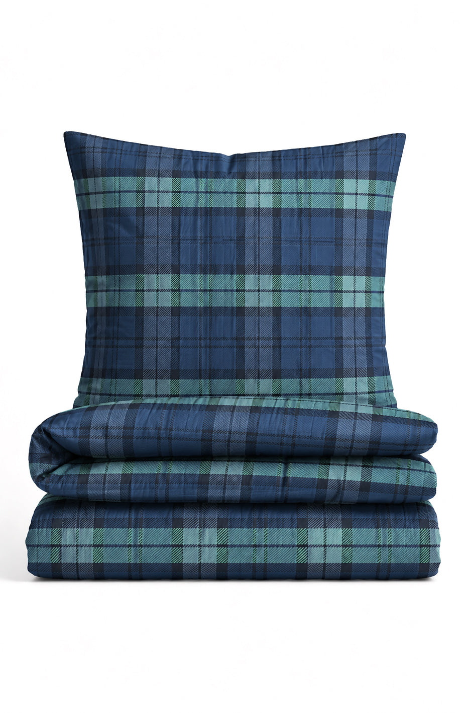 Tartova | Feinbiber Bettwäsche aus 100 % Baumwolle mit Tartan-Karo
