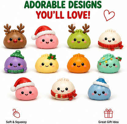 Plumora | Adventskalender mit 24 Squishy-Überraschungen für Kinder