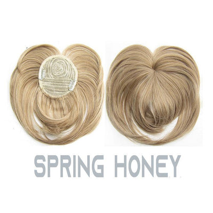 Toppina | Postizo con clip para la coronilla de cabello sintético, 22 cm