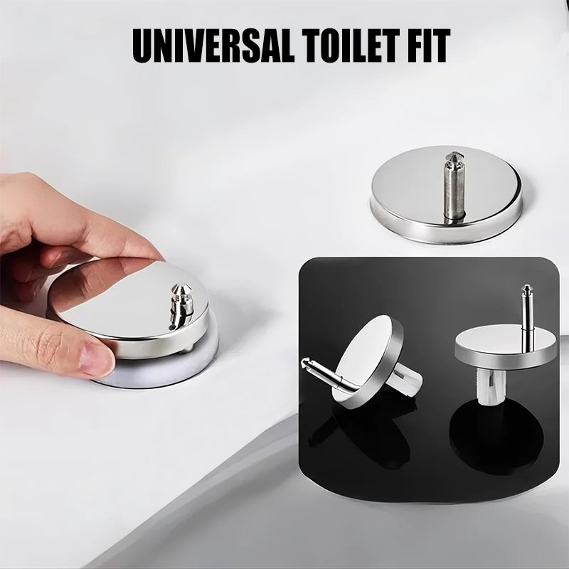 Montiva | Kit de fijación para asiento de inodoro con tacos y tapas de inox