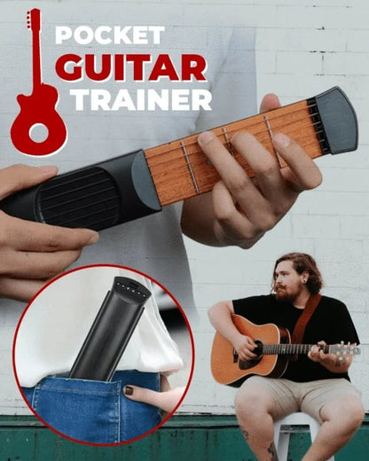 StrumMeister | Chitarra tascabile per esercitarsi con tabella degli accordi e metronomo