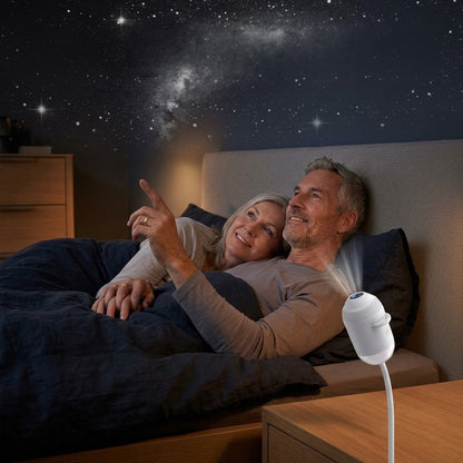 Stellino | USB Sternenhimmel Projektor mit 12 Motiven und Schwanenhals
