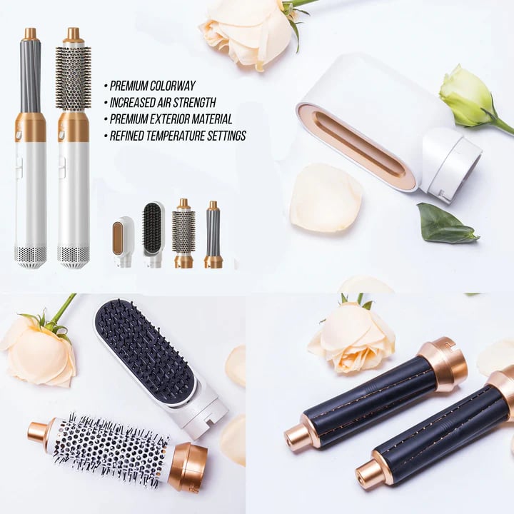 Stylvana | Moldeador de aire caliente 5 en 1 cerámico, 3 temperaturas, 1000 W
