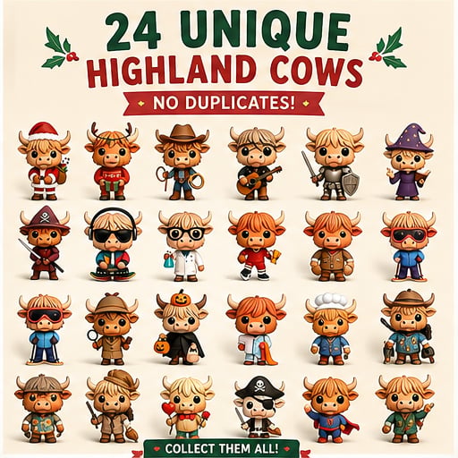Highland Cow Adventskalender 2026