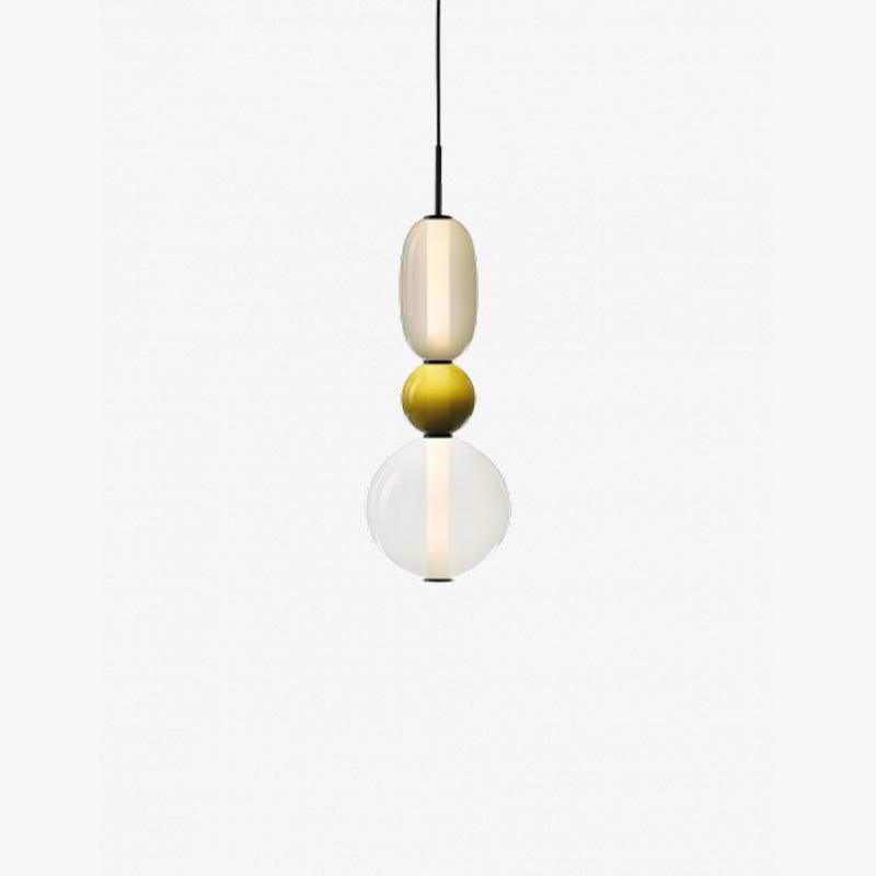 Lampada a sospensione elegante da designer – Vetro colorato moderno