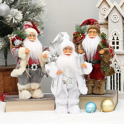 Frovano | Santa Claus figure, 30 cm, with plush details as Christmas decor