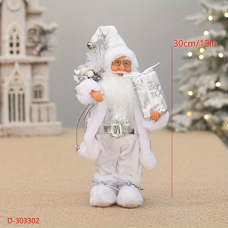 Frovano | Santa Claus figure, 30 cm, with plush details as Christmas decor