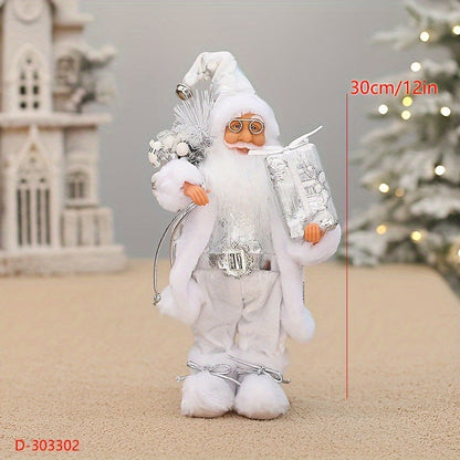 Frovano | Santa Claus figure, 30 cm, with plush details as Christmas decor