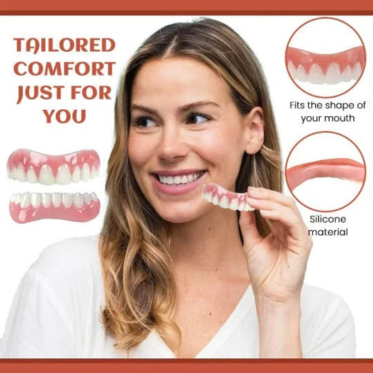 Gumvela | Almohadilla de silicona suave para prótesis dental, pack de 2
