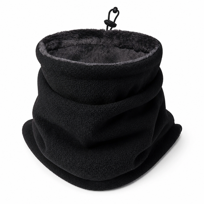 Ventolia | Calentador facial y de cuello de doble capa con forro polar, ajustable