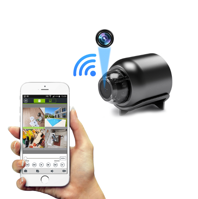 Vistrel | Mini 4K Security Camera with Wi-Fi, Night Vision and Battery