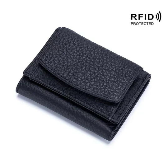 Portivo | Mini portafoglio con protezione RFID, scomparto per monete e tasca nascosta