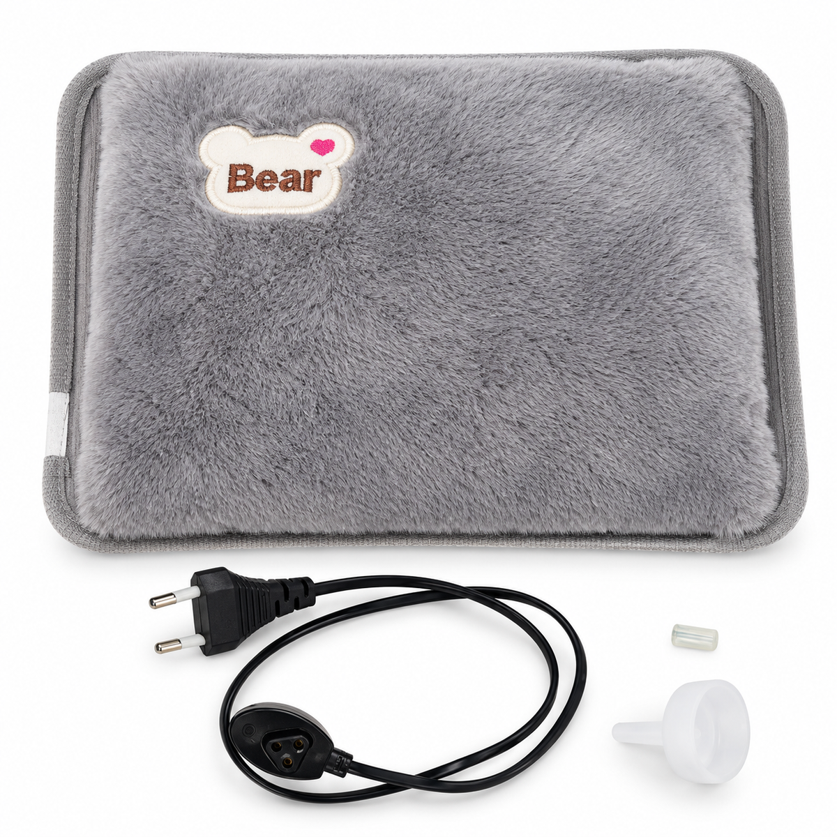 Mollina | Electric hot water bottle with plush cover and automatic shutoff