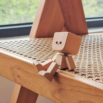 Wackelino | Wackelkopf-Figur aus Naturholz, 8 cm, mit rutschfester Unterseite