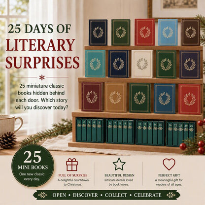Librelo | Adventskalender mit 25 Mini-Büchern zum Aufhängen