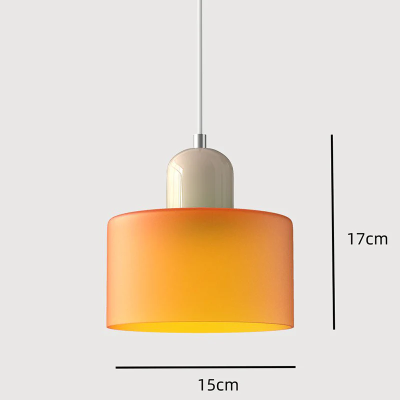 Lampada a sospensione Bauhaus con vetro a sfera | Design senza tempo | Vetro e metallo | Portalampada E27