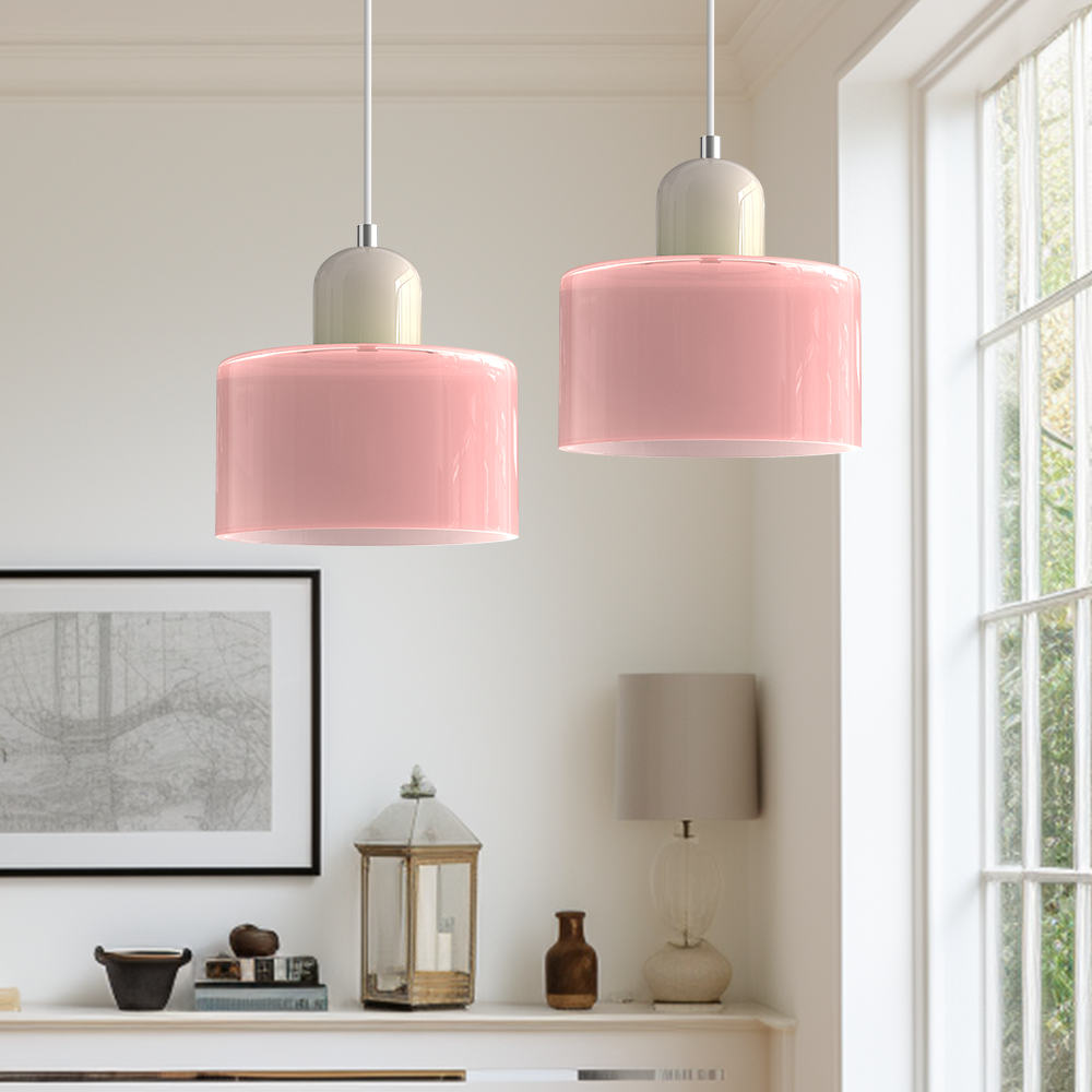 Lampada a sospensione Bauhaus con vetro a sfera | Design senza tempo | Vetro e metallo | Portalampada E27