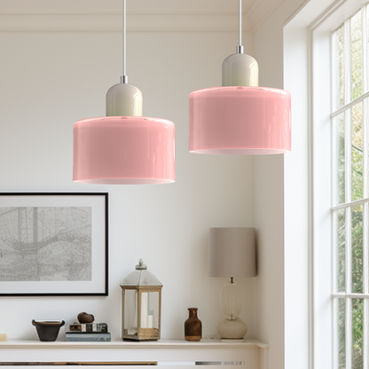 Lampada a sospensione Bauhaus con vetro a sfera | Design senza tempo | Vetro e metallo | Portalampada E27