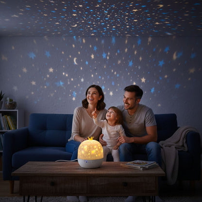 Traumilo | Sternenhimmel Projektor Kinder, 2in1 Nachtlicht mit USB