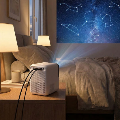 Leinvia | Full HD 1080p mini projector, supports 4K, with speaker