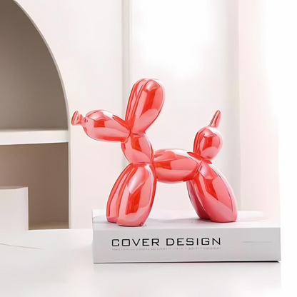Nyxis – Figura decorativa moderna a forma di cane palloncino in ceramica