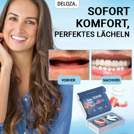 Flexibler Zahnersatz aus Silikon - Kosmetische Zahnprothese
