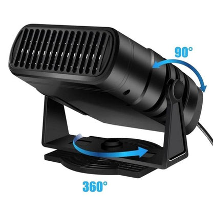 Thermido | Heizlüfter Auto 12V mit 120 W, Heiz- und Kühlfunktion, 360° drehbar