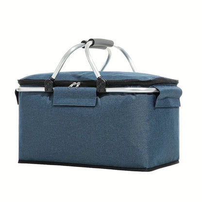 Cesto da picnic pieghevole 18L | A prova di perdite e isolato | Telaio in alluminio
