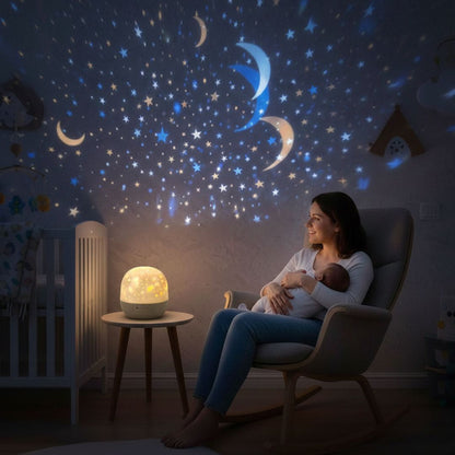 Traumilo | Sternenhimmel Projektor Kinder, 2in1 Nachtlicht mit USB