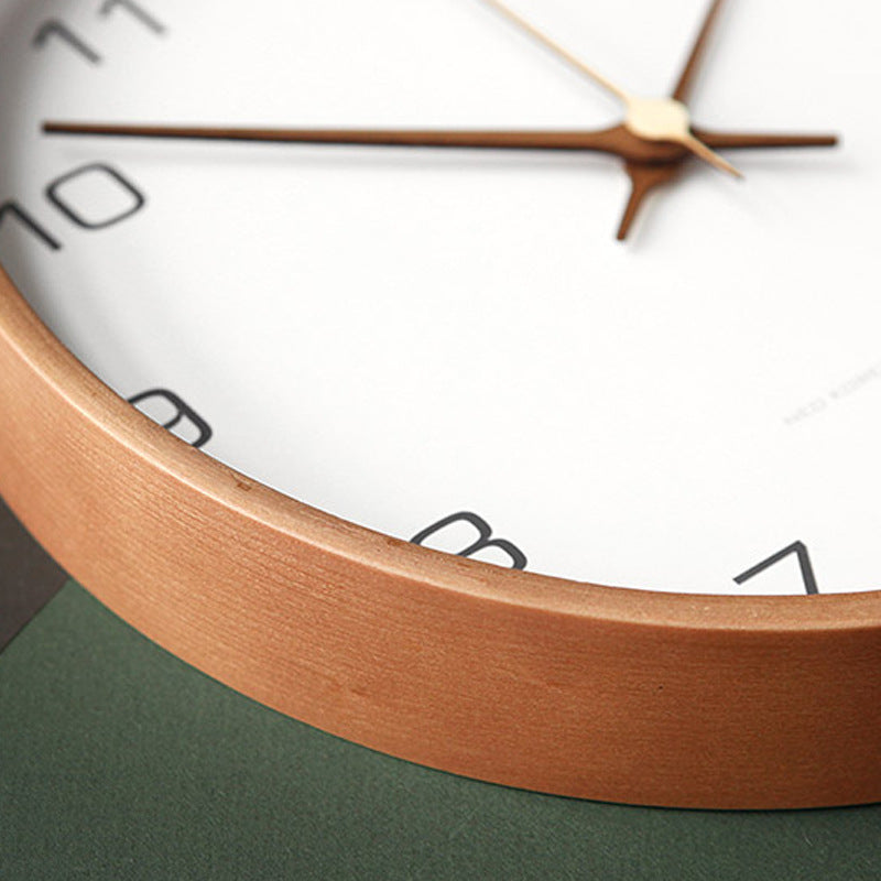 NaturaTime | Horloge murale analogique décorative en bois | Élégance intemporelle et design silencieux pour votre intérieur