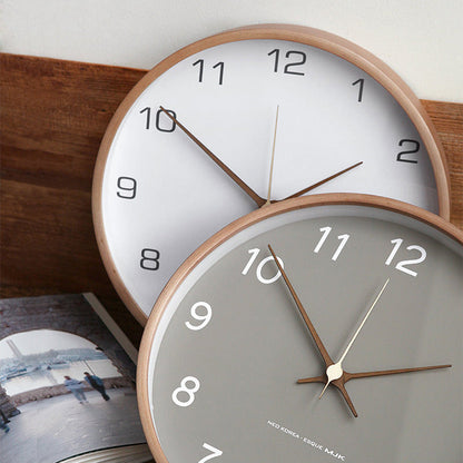 NaturaTime | Horloge murale analogique décorative en bois | Élégance intemporelle et design silencieux pour votre intérieur