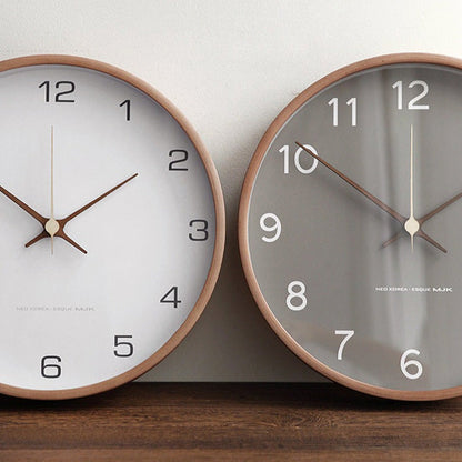 NaturaTime | Horloge murale analogique décorative en bois | Élégance intemporelle et design silencieux pour votre intérieur