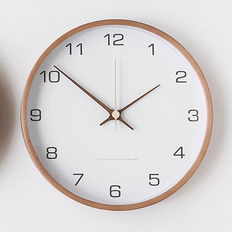 NaturaTime | Horloge murale analogique décorative en bois | Élégance intemporelle et design silencieux pour votre intérieur