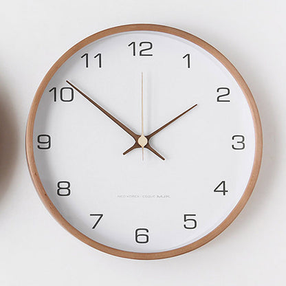 NaturaTime | Horloge murale analogique décorative en bois | Élégance intemporelle et design silencieux pour votre intérieur