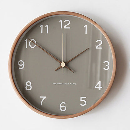 NaturaTime | Horloge murale analogique décorative en bois | Élégance intemporelle et design silencieux pour votre intérieur