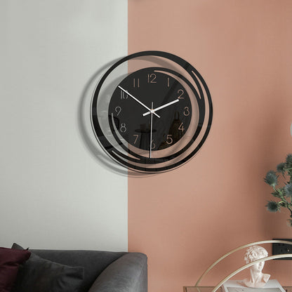 ClarityLine | Elegante orologio da parete di design | Precisione silenziosa & misurazione del tempo elegante per interni moderni