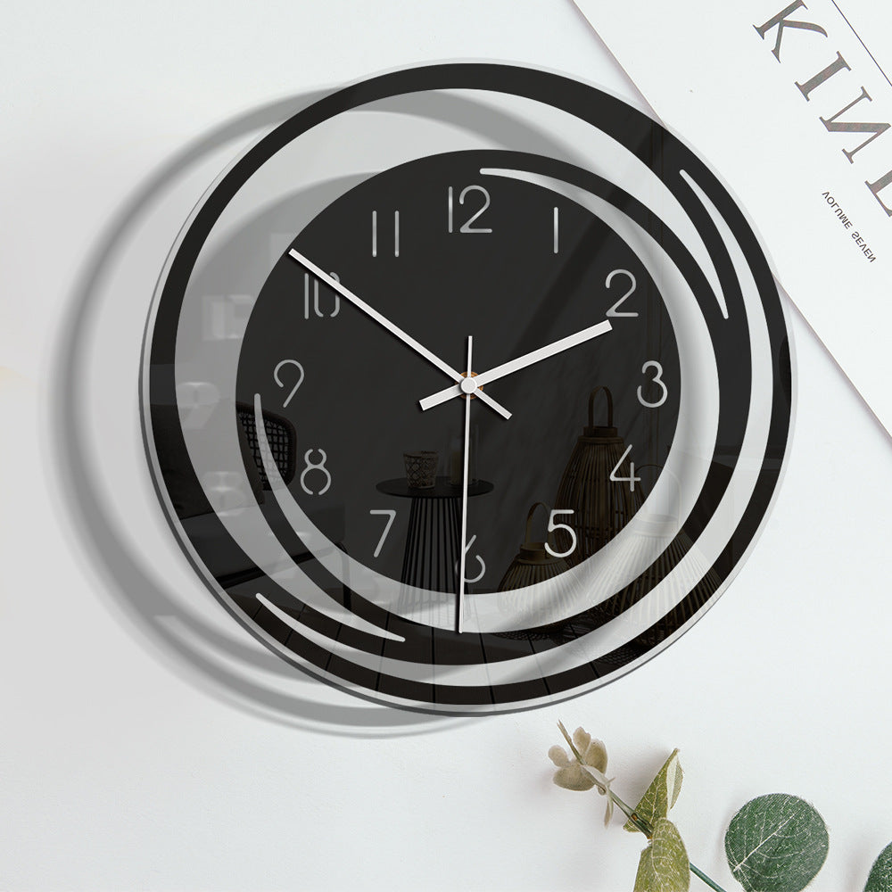 ClarityLine | Elegante orologio da parete di design | Precisione silenziosa & misurazione del tempo elegante per interni moderni
