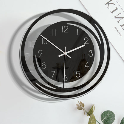 ClarityLine | Elegante orologio da parete di design | Precisione silenziosa & misurazione del tempo elegante per interni moderni