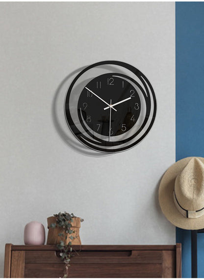 ClarityLine | Elegante orologio da parete di design | Precisione silenziosa & misurazione del tempo elegante per interni moderni