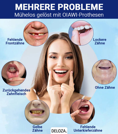 Flexibler Zahnersatz aus Silikon - Kosmetische Zahnprothese