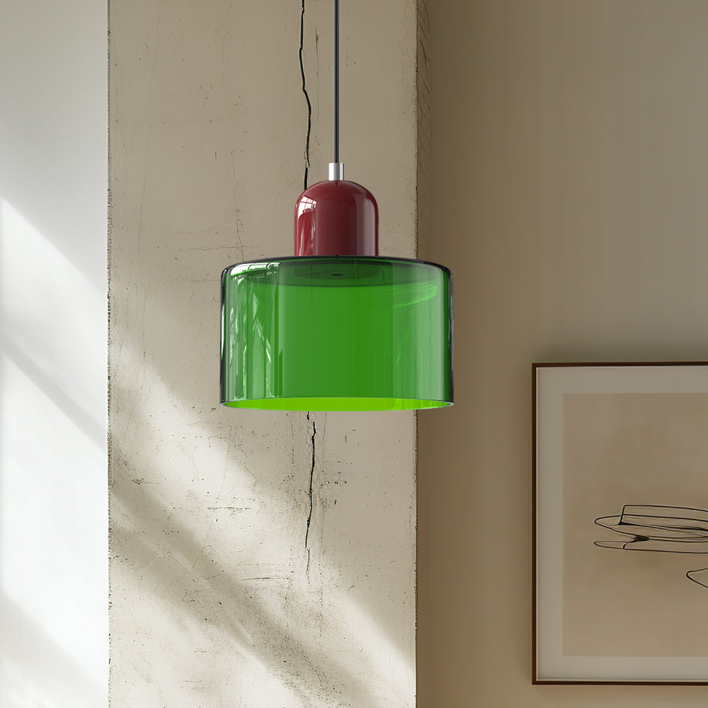 Lampada a sospensione Bauhaus con vetro a sfera | Design senza tempo | Vetro e metallo | Portalampada E27