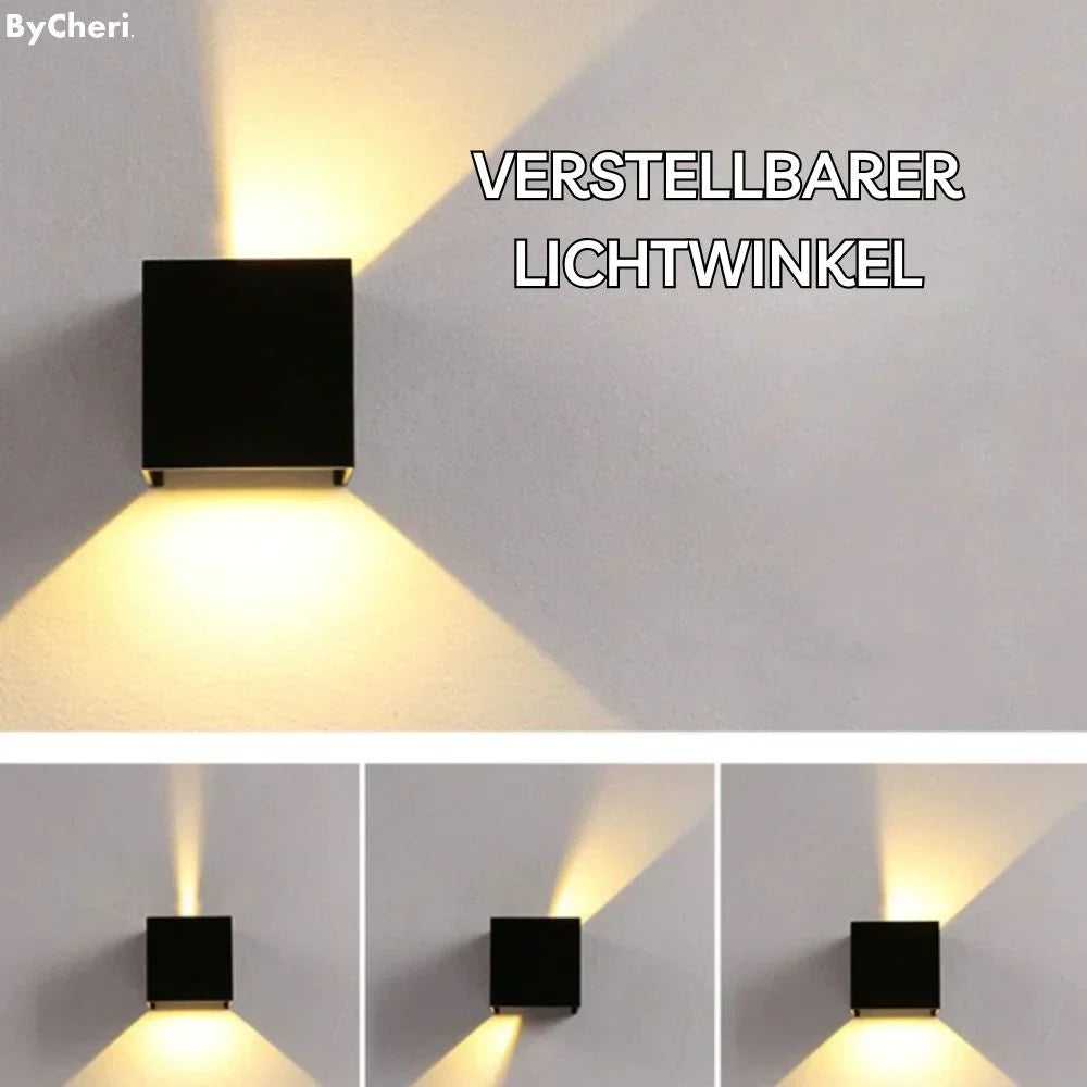 LuminaCube | Kabellose LED Wandleuchte mit Akku und Bewegungssensor, 3000 K