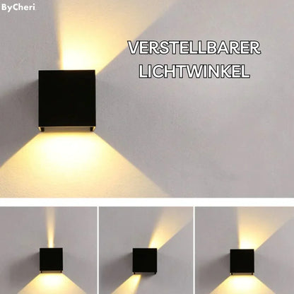 LuminaCube | Kabellose LED Wandleuchte mit Akku und Bewegungssensor, 3000 K