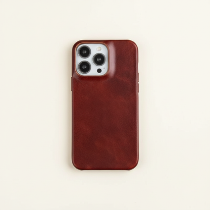 Cuirelo | Funda de móvil de cuero encerado con anillo magnético