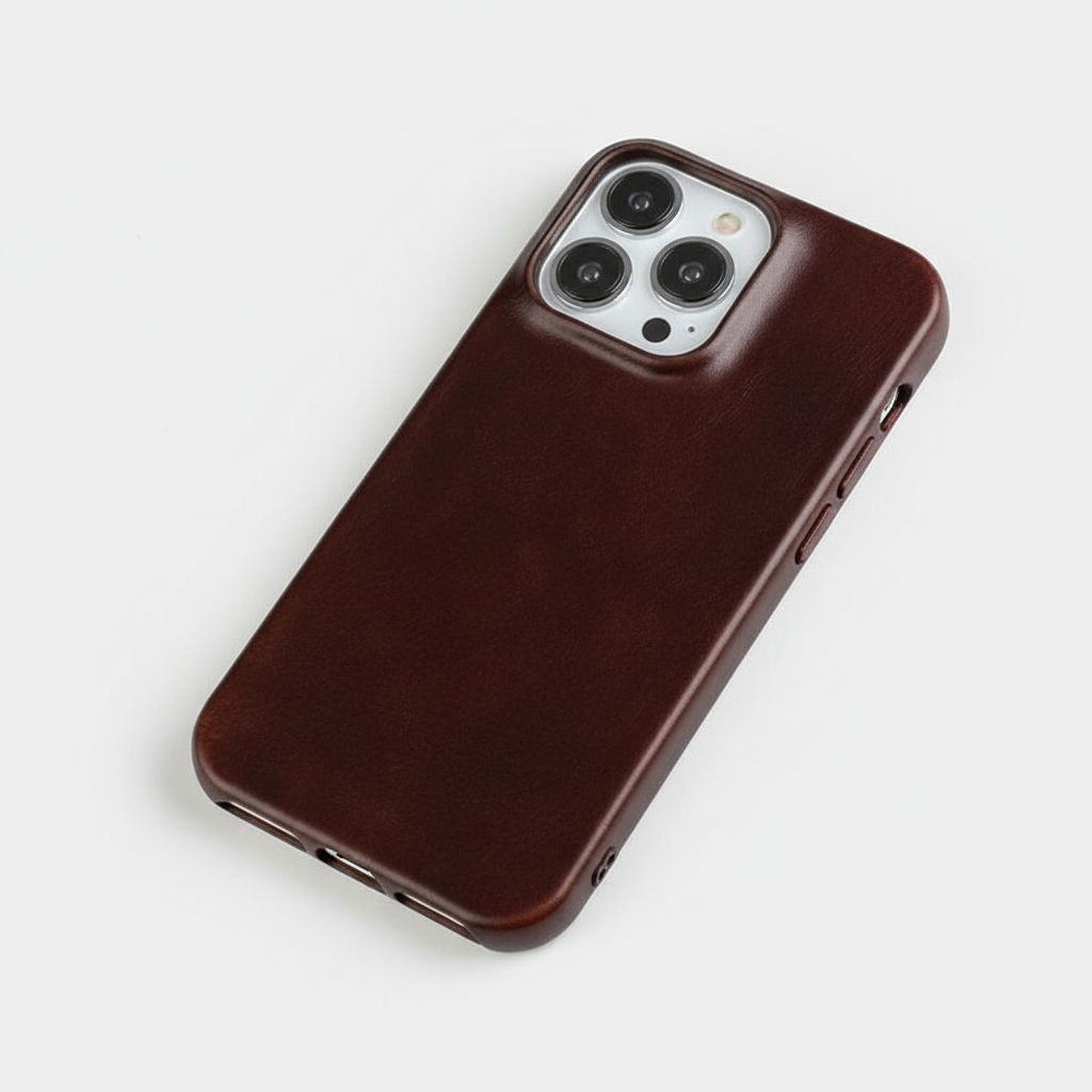 Cuirelo | Funda de móvil de cuero encerado con anillo magnético