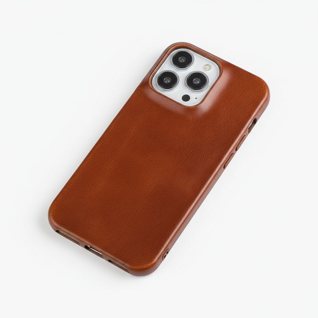 Cuirelo | Funda de móvil de cuero encerado con anillo magnético