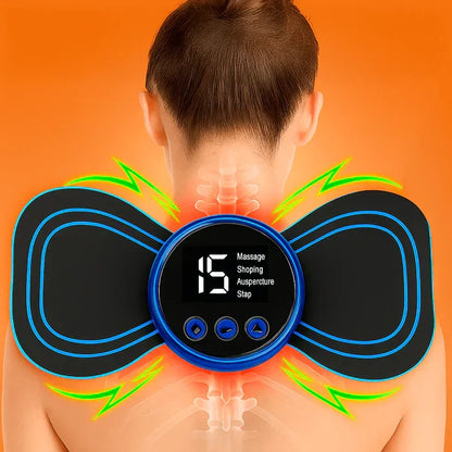 Lumbavo | Dispositivo EMS per il massaggio della schiena con telecomando e batteria USB