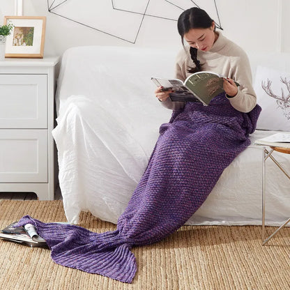 MermaidDream | Coperta avvolgente a forma di sirena per bambini in acrilico, in 3 misure