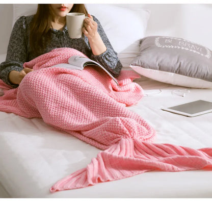 MermaidDream | Coperta avvolgente a forma di sirena per bambini in acrilico, in 3 misure
